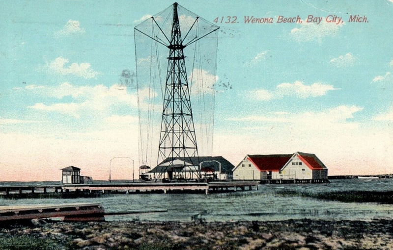 Wenona Beach Amusement Park (Wenona Beach, Wenonah Park) - Vintage Postcard